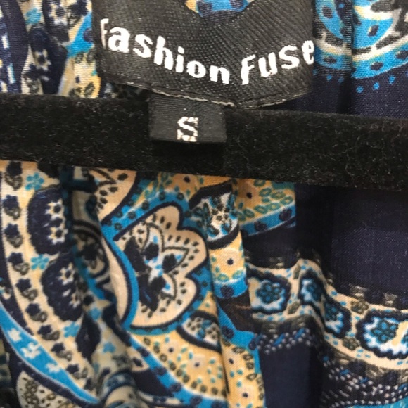 Fashion Fuse Blue Paisley Dress - Picture 2 of 3